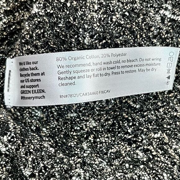 Eileen Fisher Open Knit Short Sleeve Tunic Medium - Picture 11 of 12